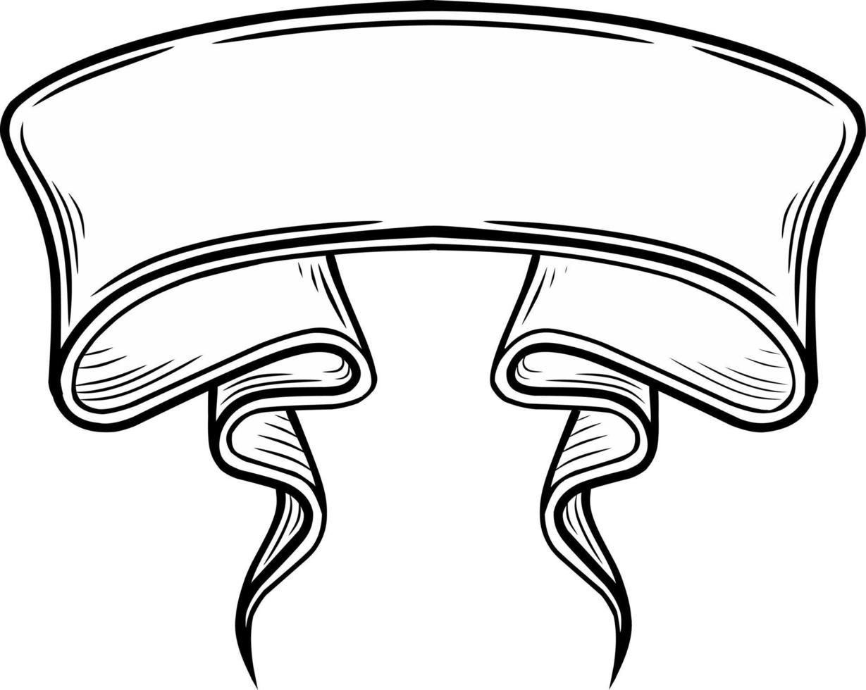 line art ribbon 10621239 Vector Art at Vecteezy