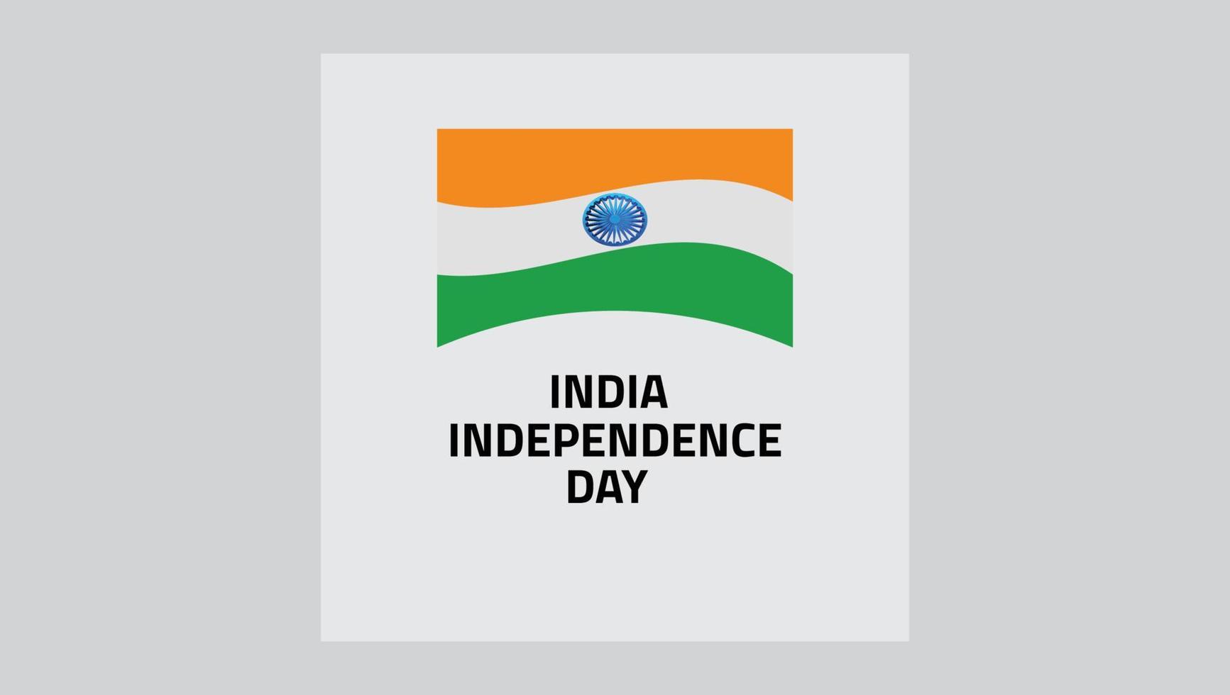 ilustración del día de la independencia india vector