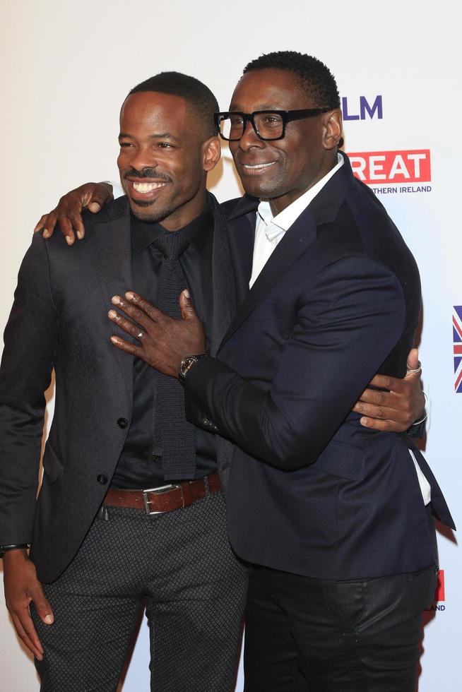 LOS ANGELES, FEB 26 - Chike Okonkwo, David Harewood at the The Film is GREAT Reception Honoring British 2016 Oscar Nominees at the Fig and Olive on February 26, 2016 in West Hollywood, CA photo