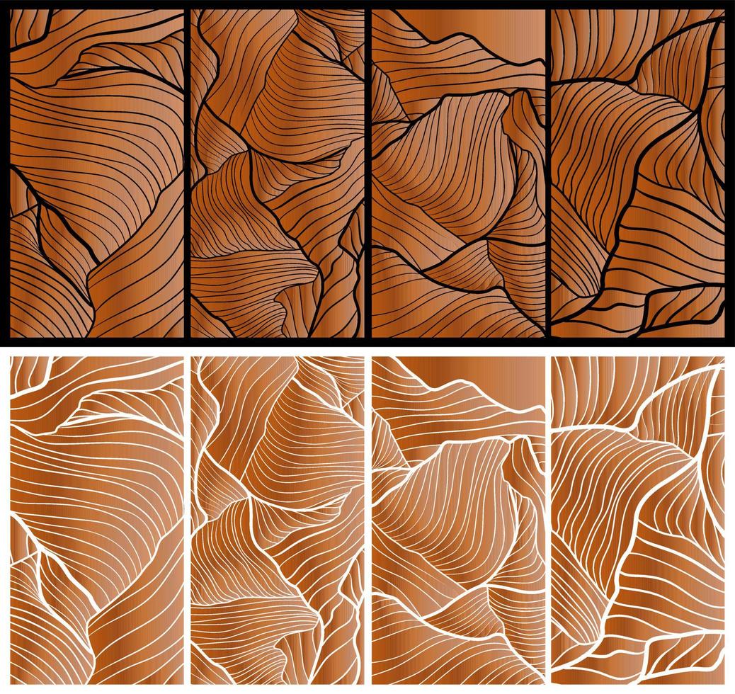 Abstract art background with gold gradient line pattern bac vector