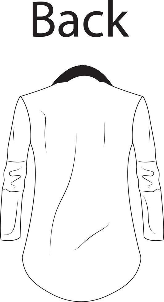 blazer vector illustration flat design outline clothing