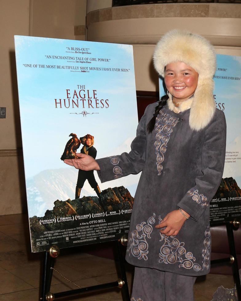 LOS ANGELES, OCT 18 - Aisholpan Nurgaiv at the The Eagle Huntress Premiere at the Pacific Theatres at The Grove on October 18, 2016 in Los Angeles, CA photo