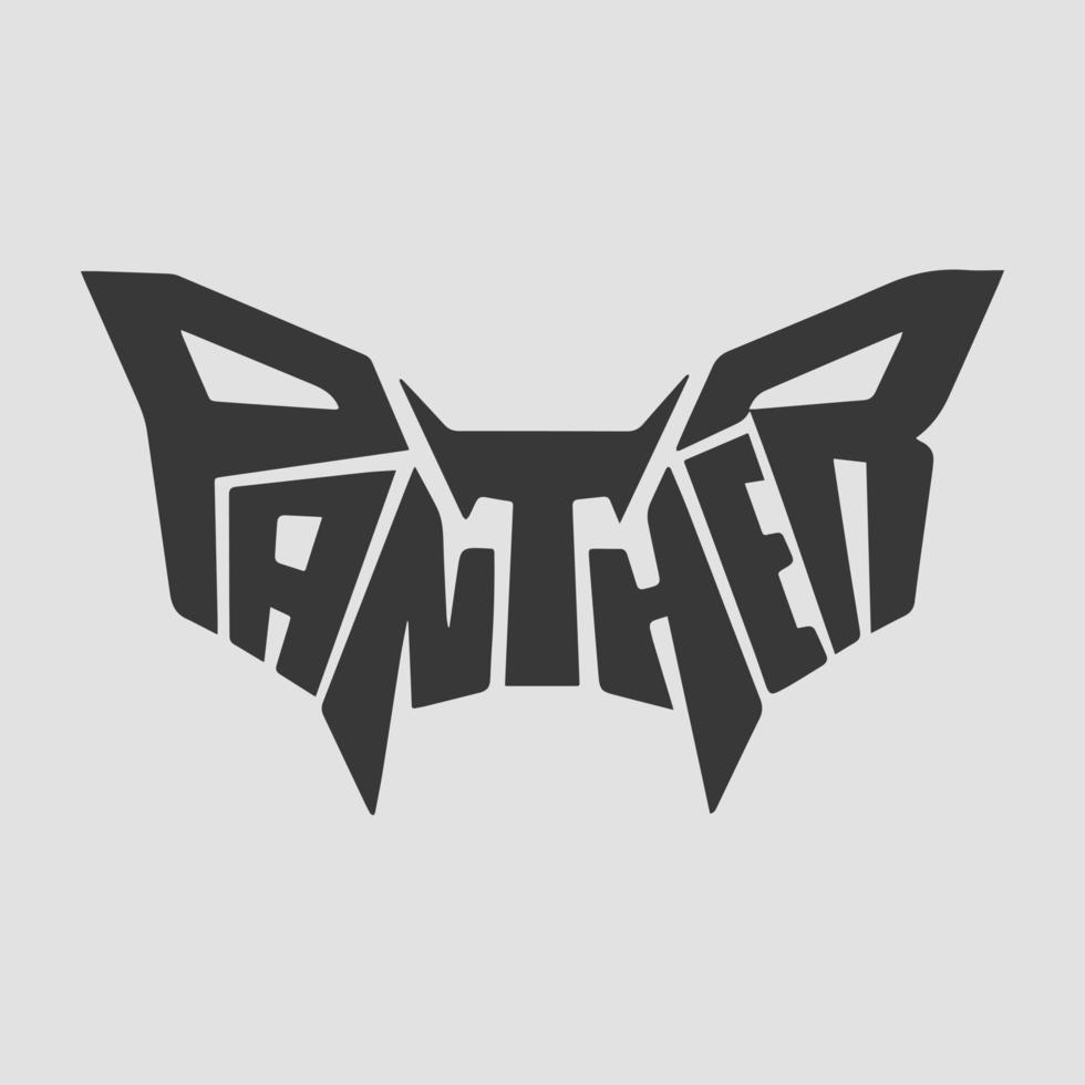 Panther phrase graphic vector