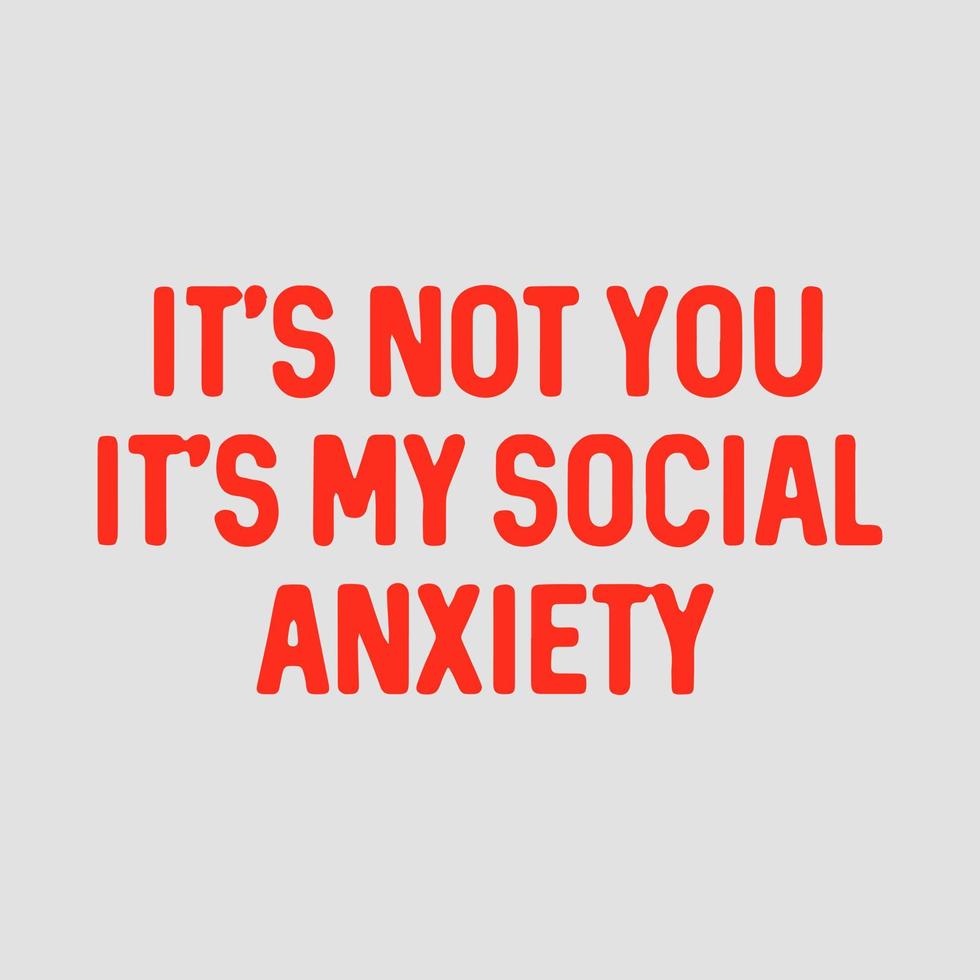 My Social Anxiety vector