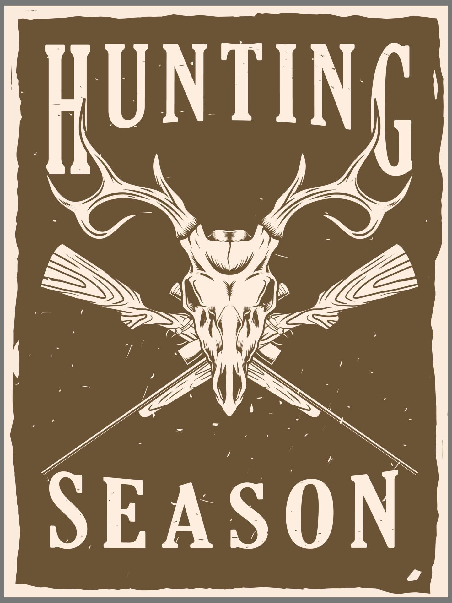 hunting season poster design 10623489 Vector Art at Vecteezy