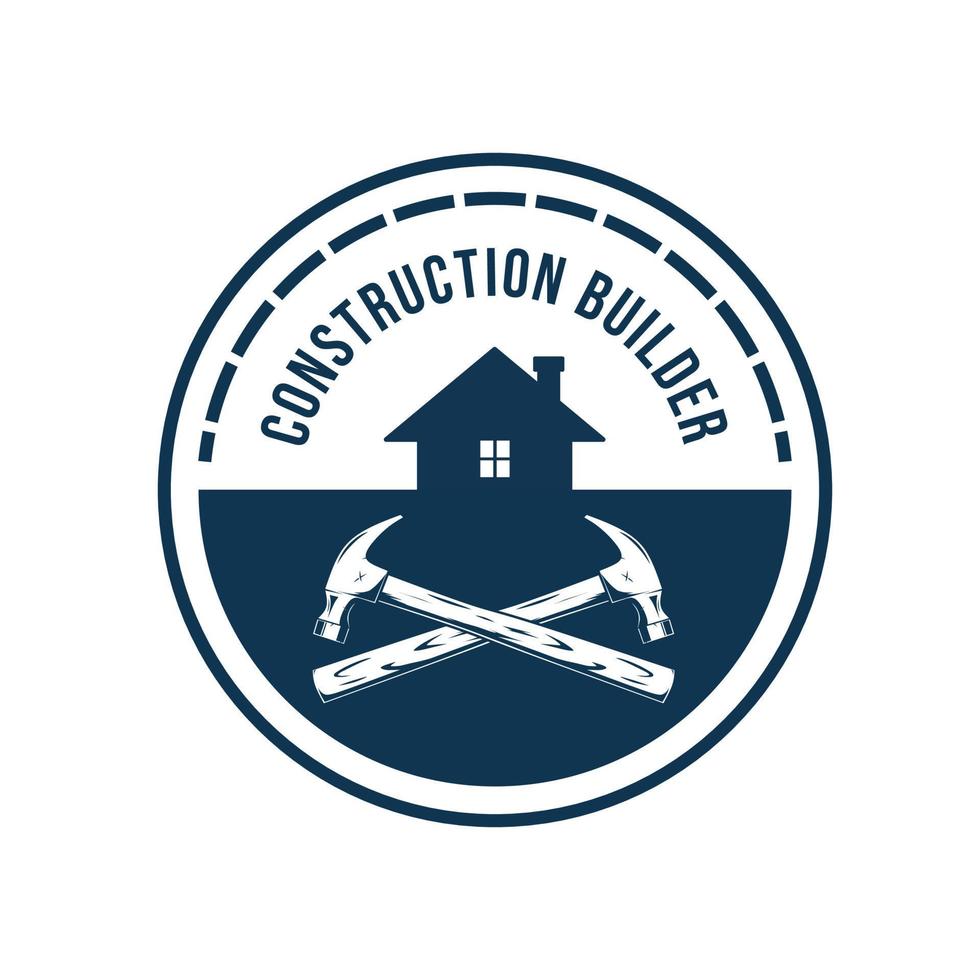 diseño de logotipo de constructor de construcción vector