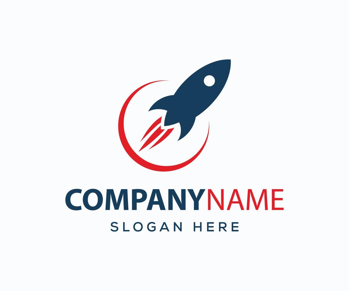 Rocket Logo Design. Modern Rocket Logo vector