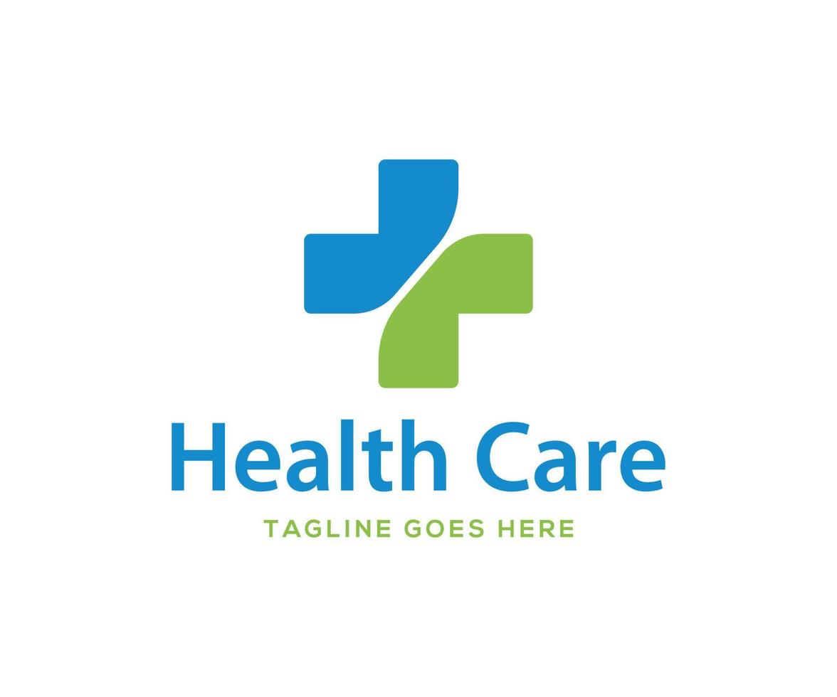 Healthcare logo design, Hospital logo design vector template.