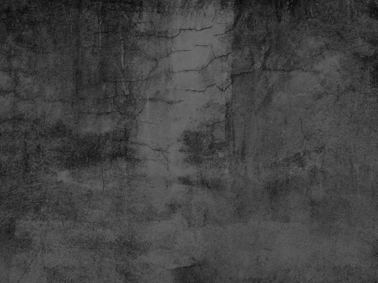 The old cement wall was weathered, the surface was scratched, the surface was scratched and damaged. For a mysterious retro-conservative background. photo