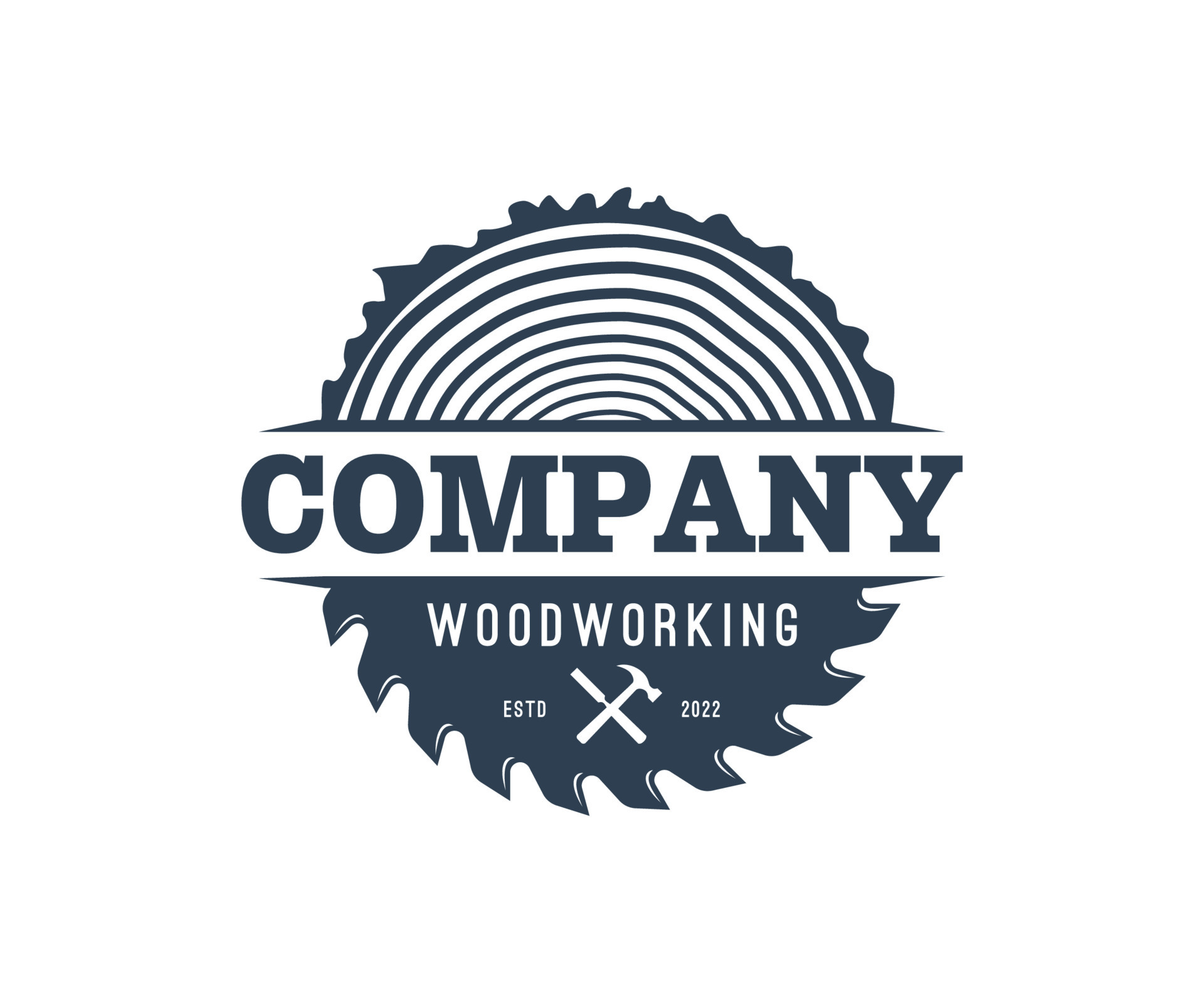 Badge Wood Working Industry Logo. Carpenter Logo Template 10626390