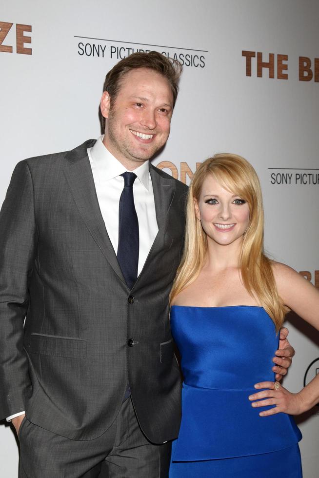 LOS ANGELES, MAR 7 - Winston Rauch, Melissa Rauch at the The Bronze Premiere at the SilverScreen Theater at the Pacific Design Center on March 7, 2016 in Los Angeles, CA photo