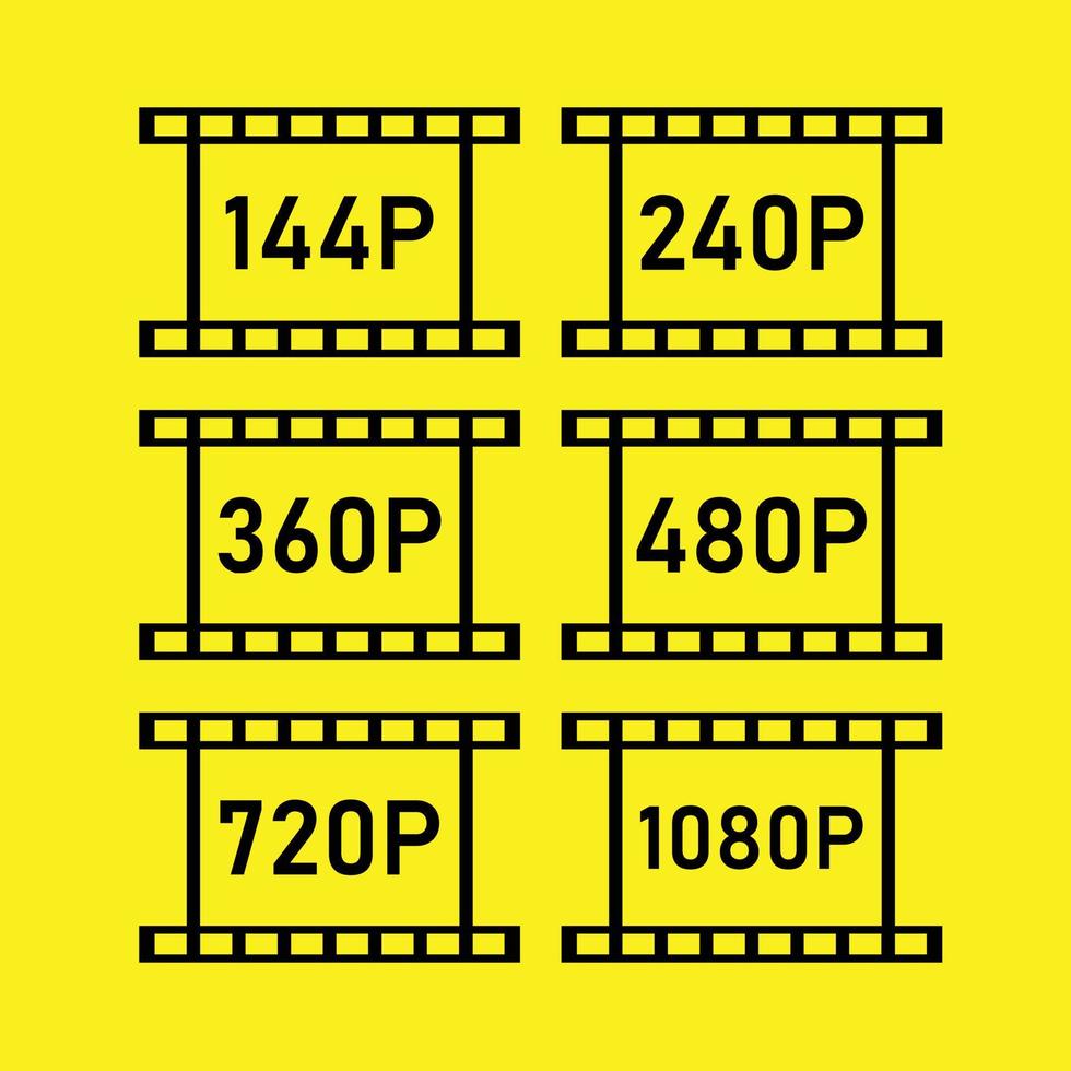 Film Strip Icon Vector Illustration