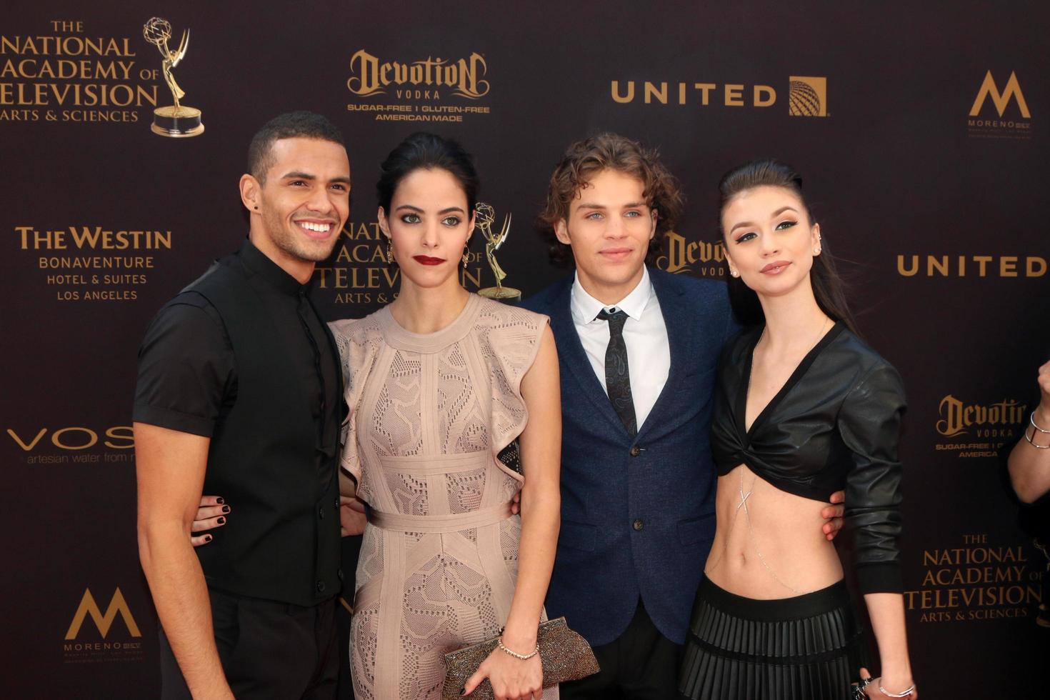 LOS ANGELES, MAY 1 - Kyler Pettis, Vivian Jovanni, James Lastovic, Paige Searcy at the 43rd Daytime Emmy Awards at the Westin Bonaventure Hotel on May 1, 2016 in Los Angeles, CA photo