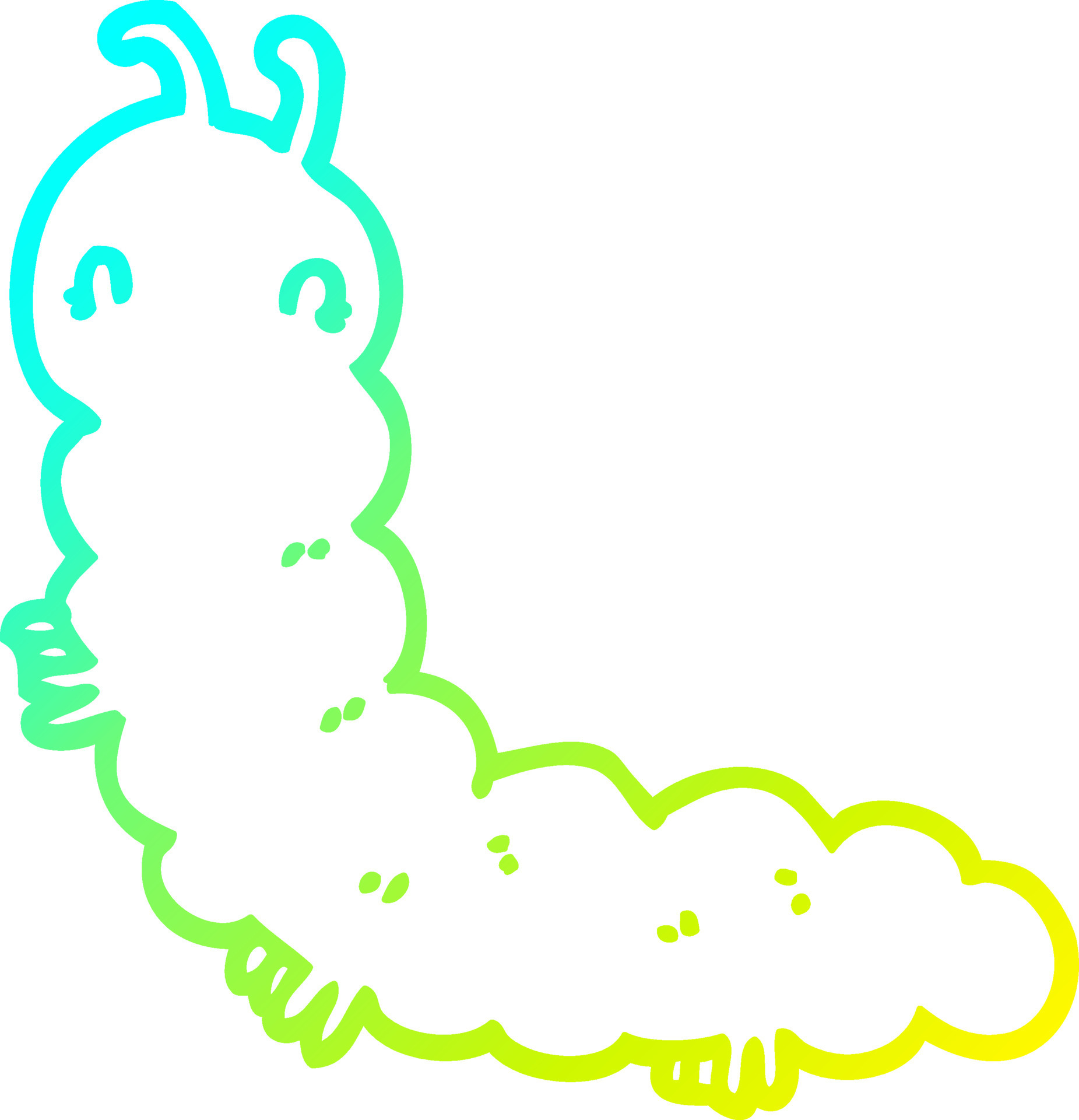 cold gradient line drawing cartoon caterpillar 10626860 Vector Art at Vecteezy cold gradient line drawing cartoon caterpillar 10626860 Vector Art at Vecteezy