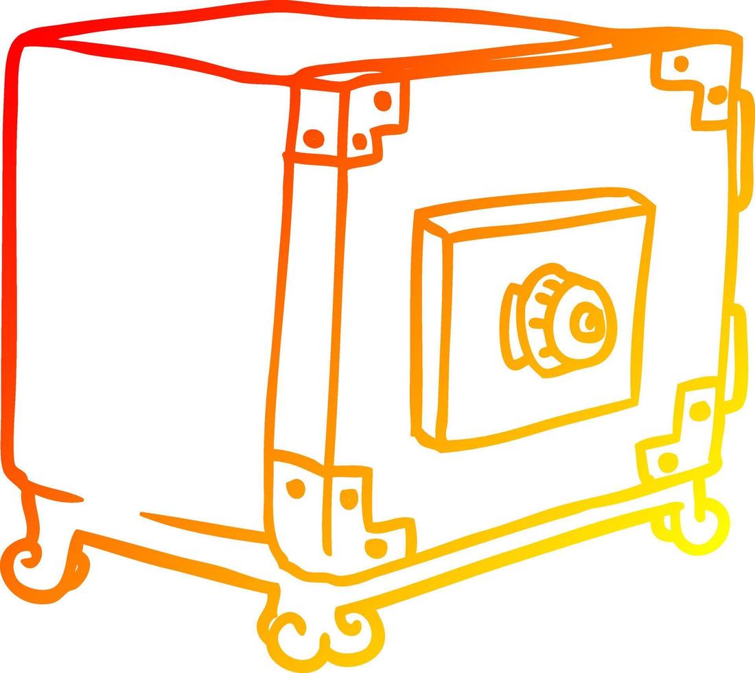 warm gradient line drawing cartoon traditional safe vector
