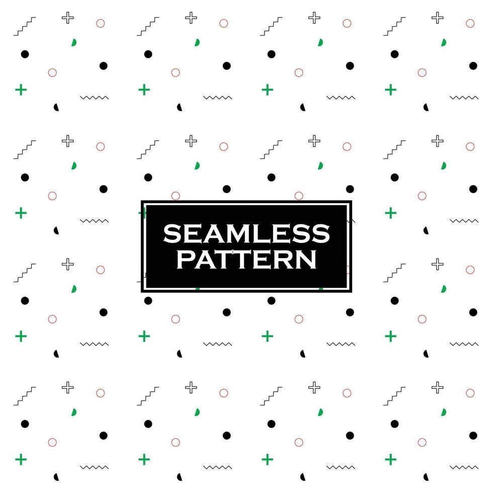 Memphis Seamless Background Pattern vector