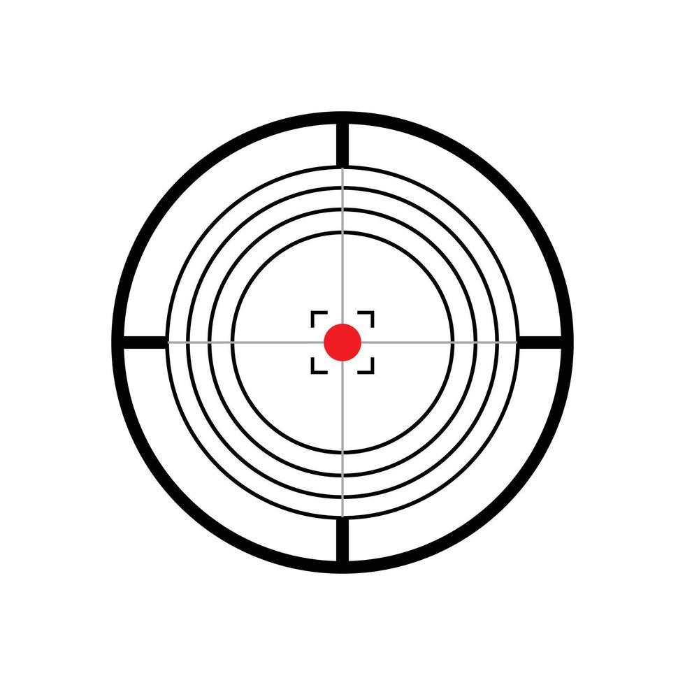 Target Line Icon vector