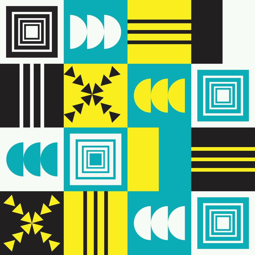 Seamless Geometric or Abstract Pattern Background Neo Geo Vector Template