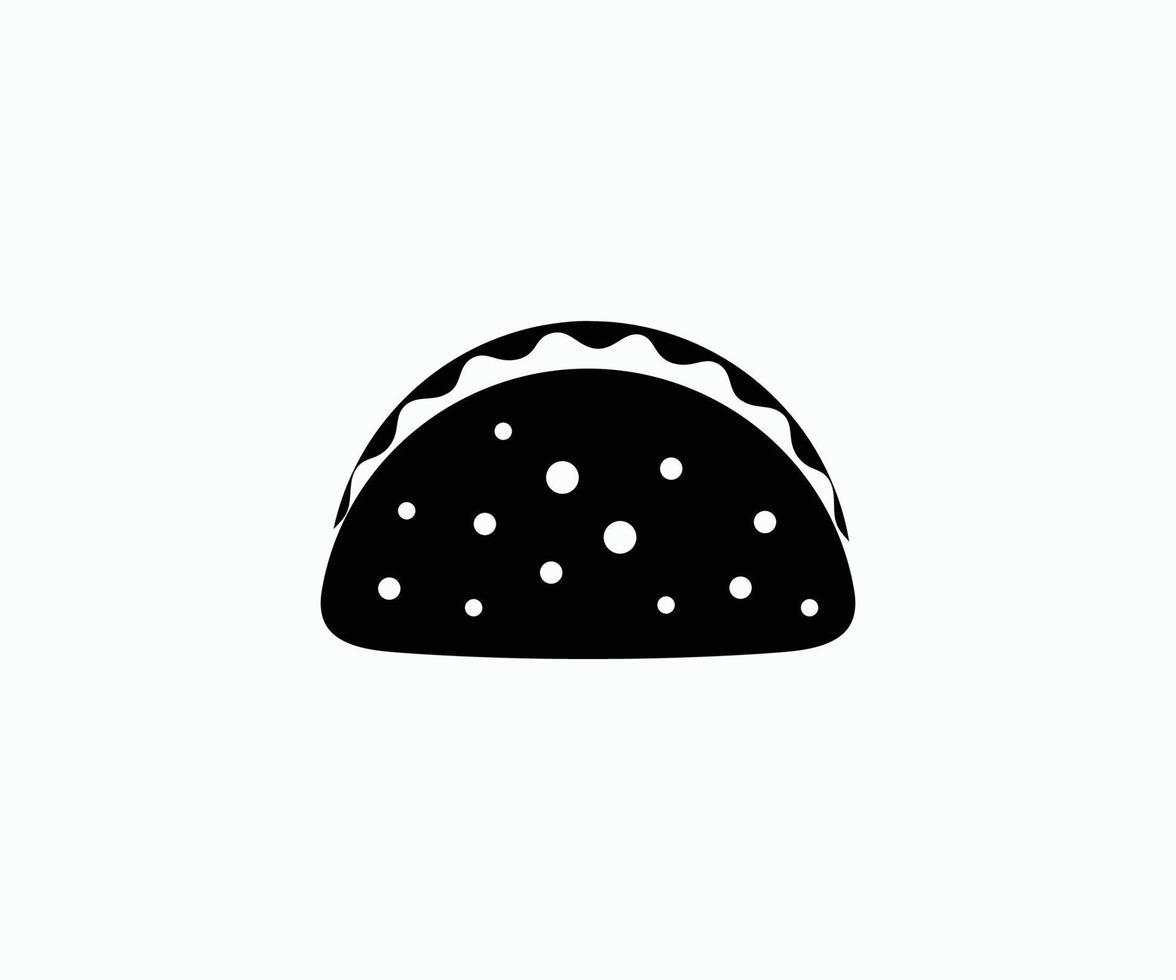Taco Logo icon vector design template. Taco Icon Vector Sign And Symbol Isolated On White Background.