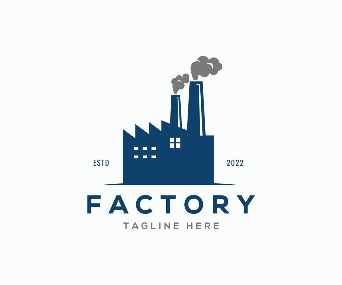 Factory Logo Design. Industry Logo Template vector