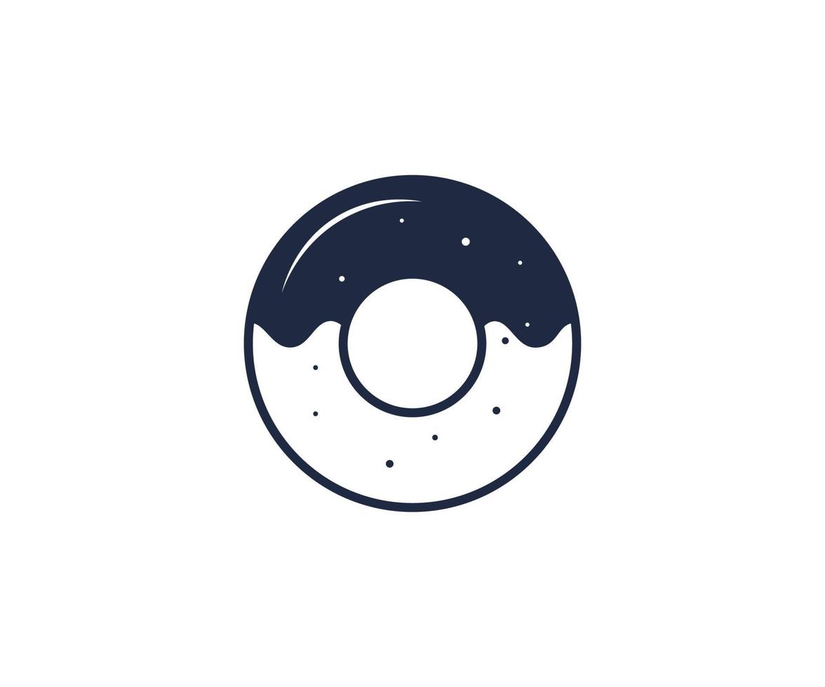 plantillas de icono de vector de logotipo de donut. icono de vector de donut.
