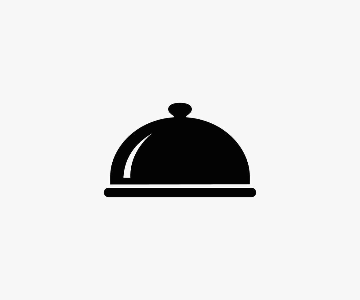 diseño de ilustración de plantilla de logotipo de cúpula de plato de restaurante. vector de cúpula de plato de comida.