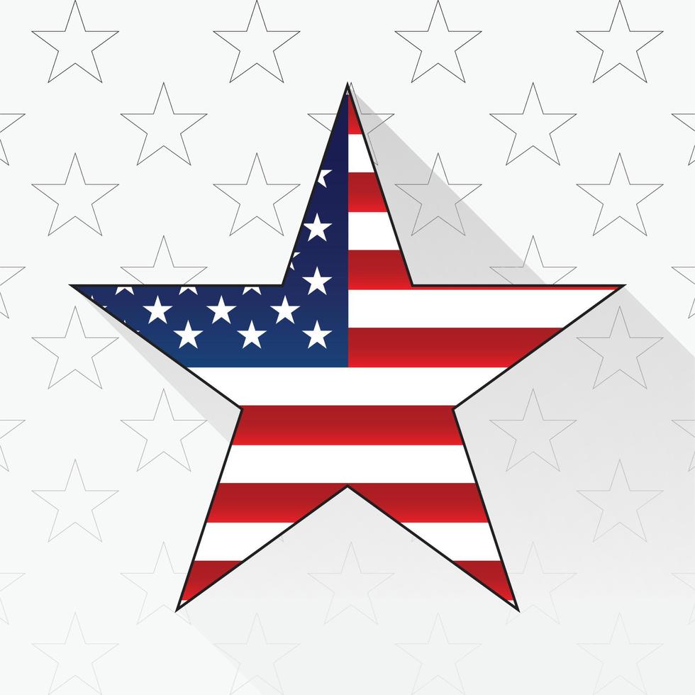 4th of July Happy America Independence Day vector