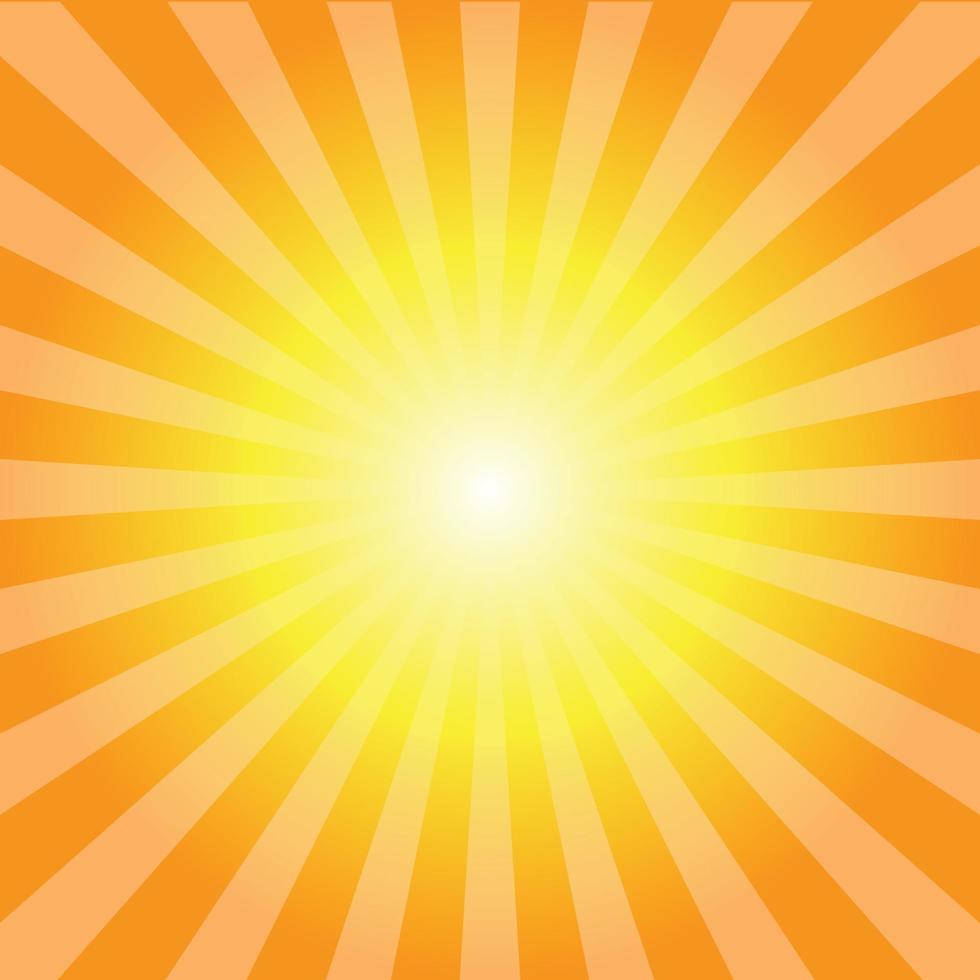 Orange Sunburst Pattern Background vector