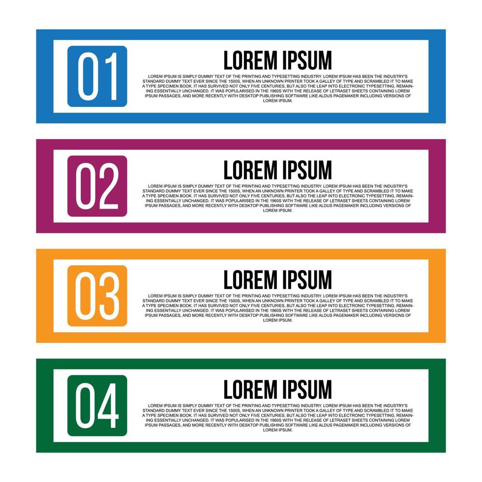 Vector illustration of Business infographics Tabs Template