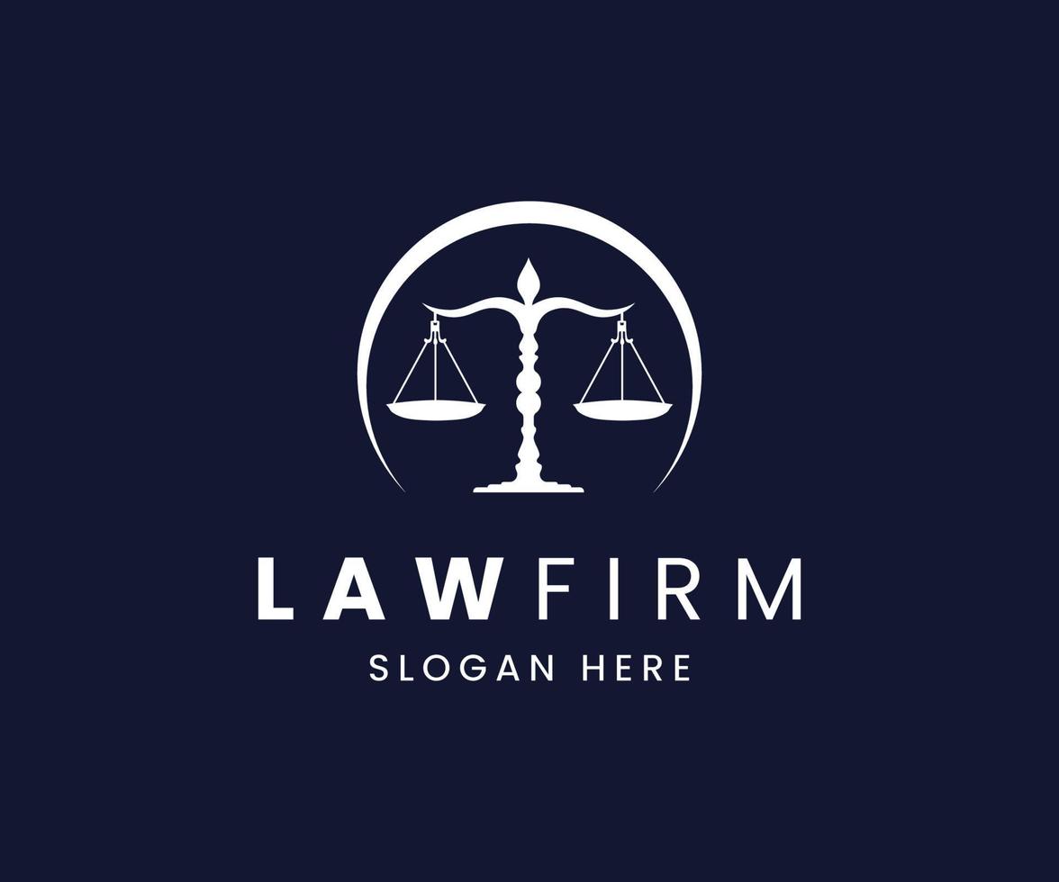 Unique Law Firm Logo Template vector