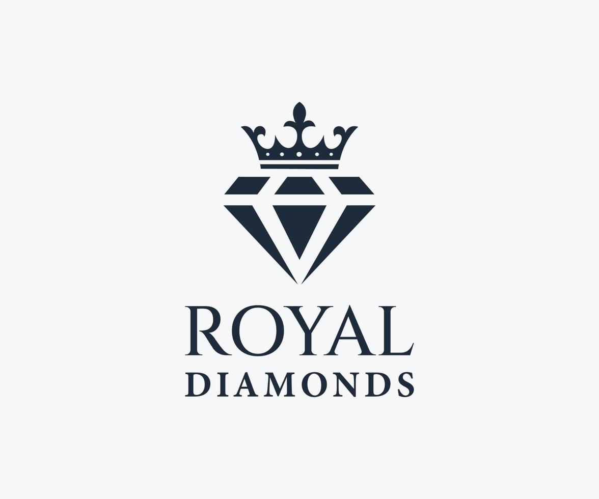 Luxury Royal Diamond Logo, Jewelry logo design. 10627935 Vector Art at