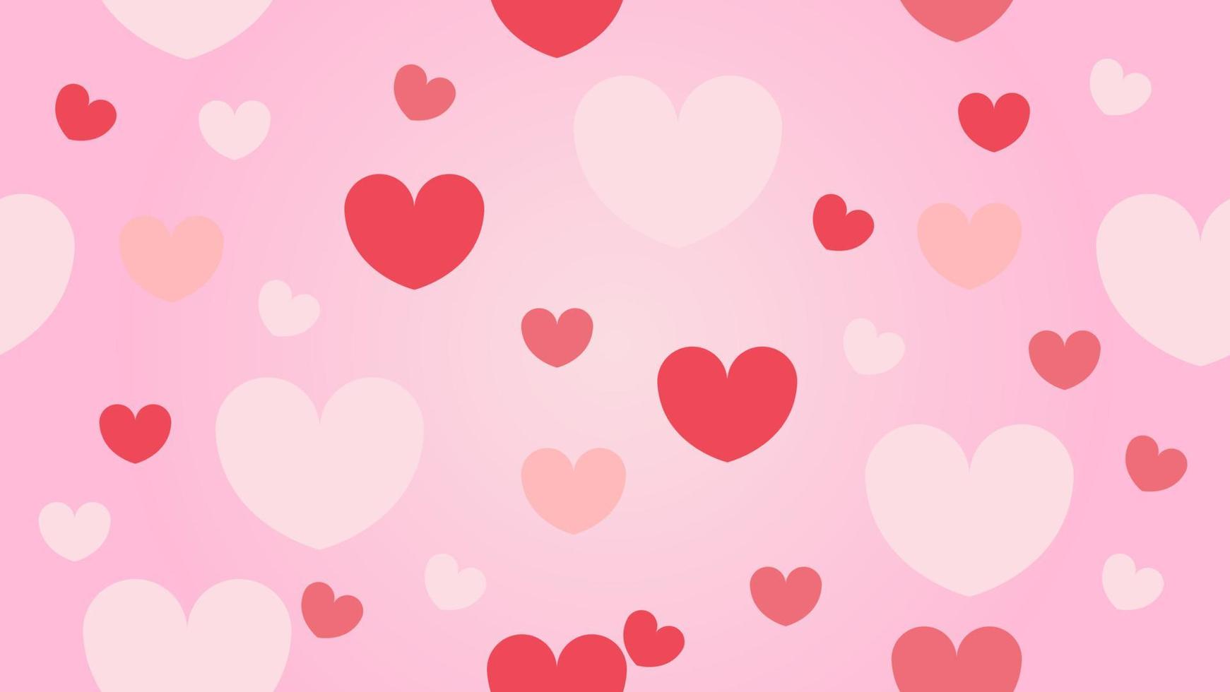 heart shape seamless pattern background. love and care concept vector