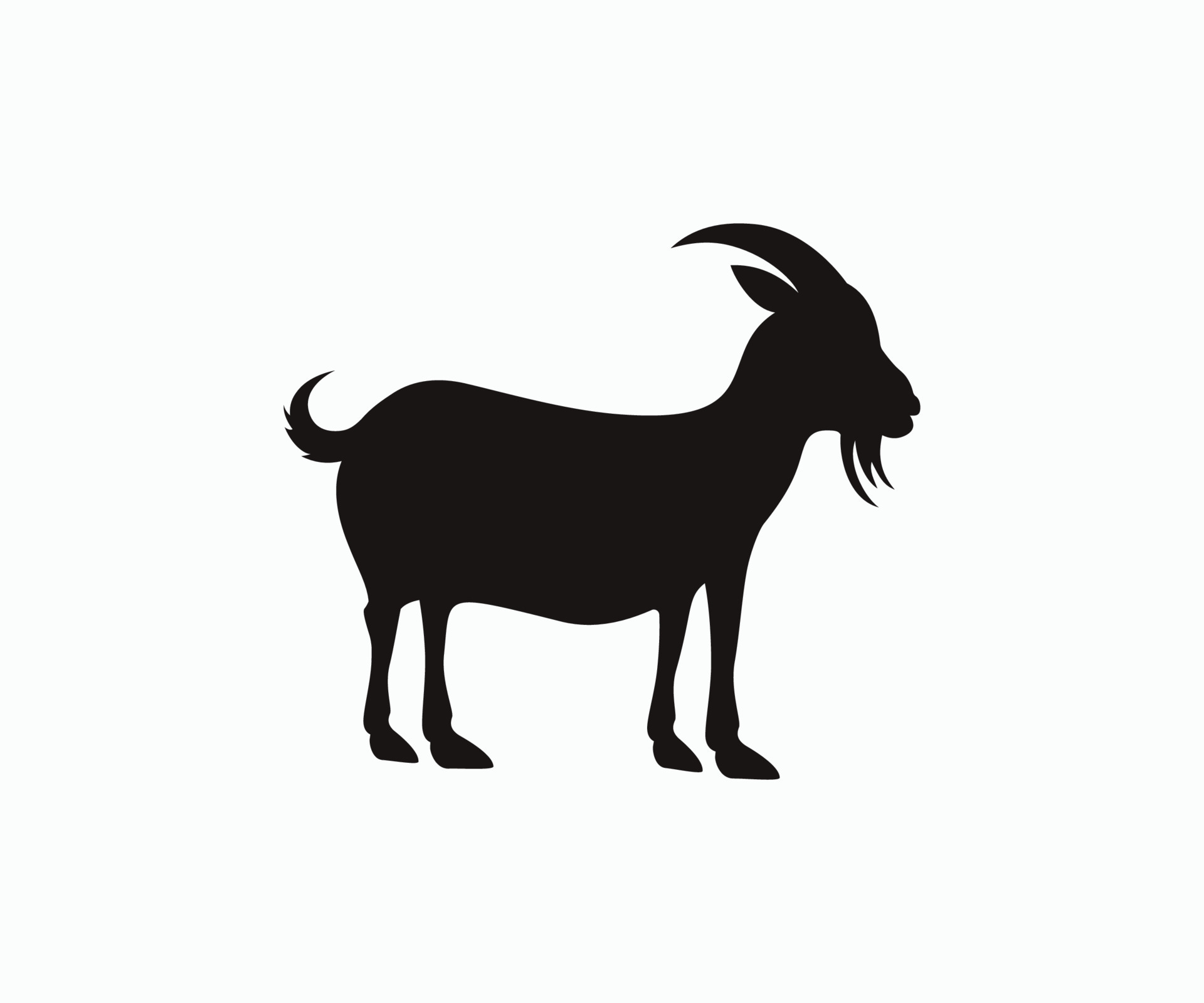 Goat Vector Icon. Goat animal farm icon Template. 10628586 Vector Art ...
