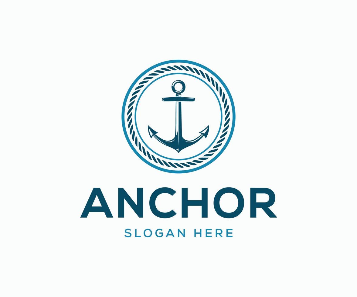 Anchor Logo. Modern Anchor Logo Template vector