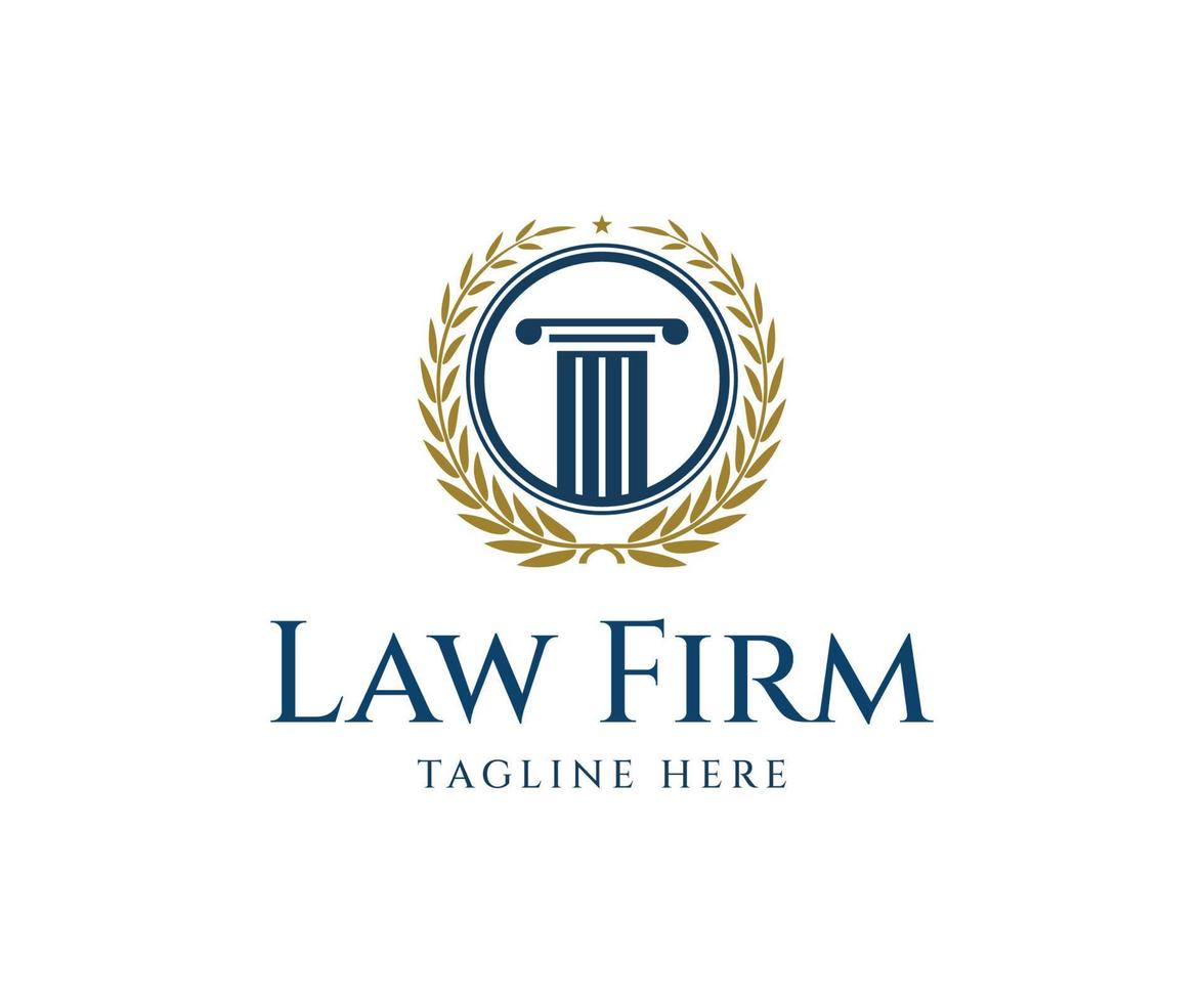 Creative Law Firm Logo Template vector