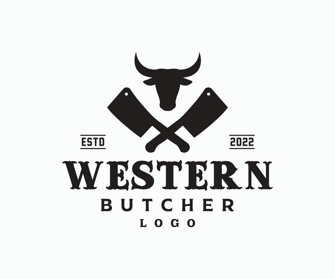 Butchery Meat Shop. Vintage Logo Concept. Logo of Butchery Meat Shop. Butchery Logo Template. vector