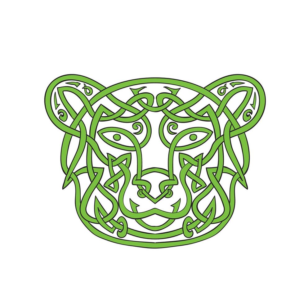 Bear Celtic Knot vector
