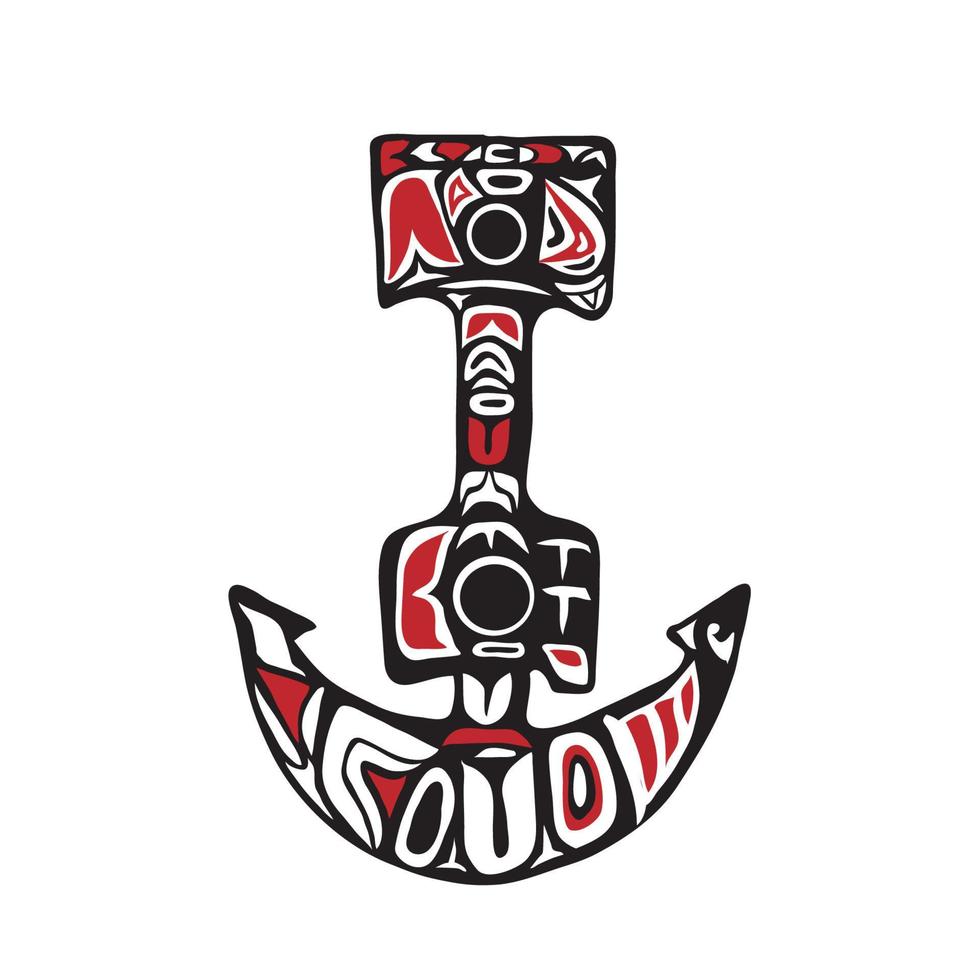 Anchor Northwest Coast Art vector