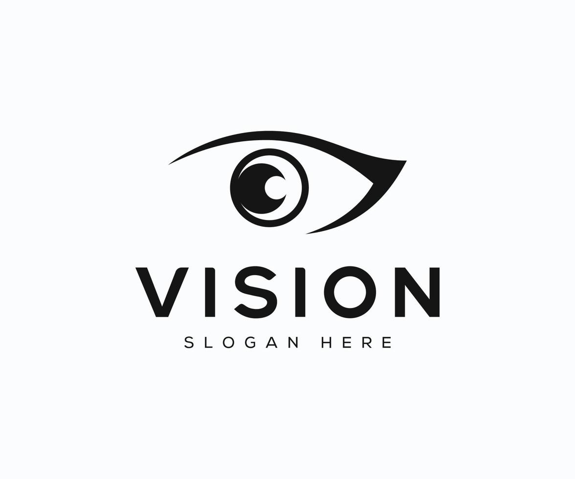 plantilla de diseño de logotipo para el cuidado de los ojos de printvision. arte vectorial, íconos y gráficos del logotipo del ojo. vector