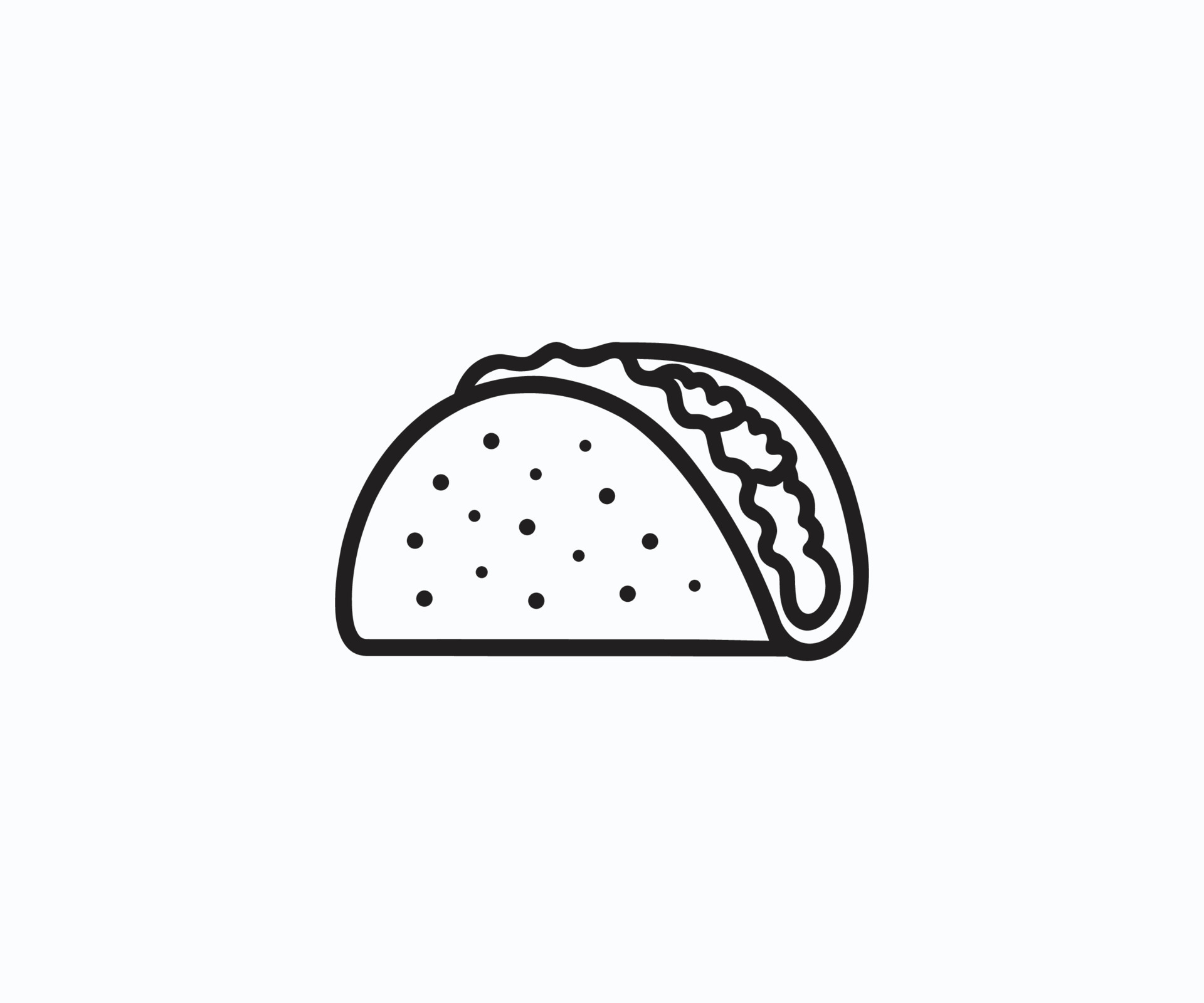 Taco Vector Icon Art, Logo, and Graphics. 10629465 Vector Art at Vecteezy