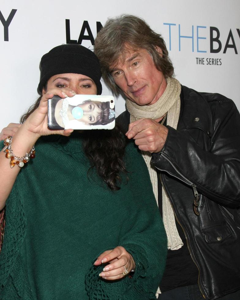 LOS ANGELES, NOV 30 - Devon DeVasquez, Ronn Moss at the Screening Of LANY Entertainment s The Bay at the DOMA on November 30, 2015 in Beverly Hills, CA photo
