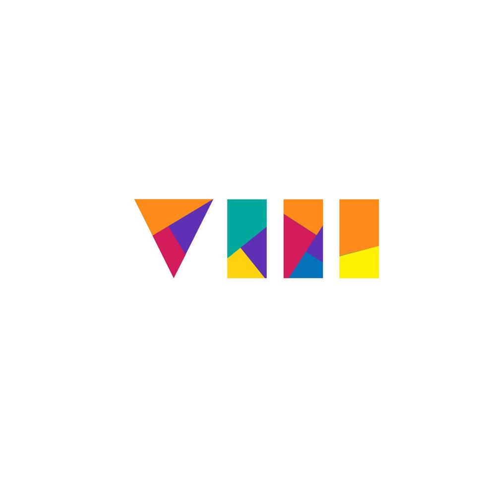 inspiración creativa en el diseño del logotipo de letras coloridas. vector profesional