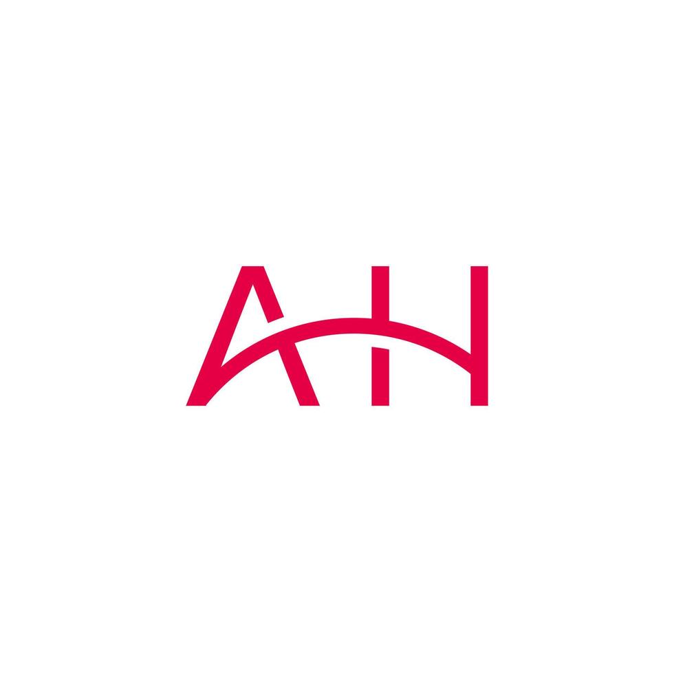 Letter  AH vector logo design symbol icon emblem Free Vector