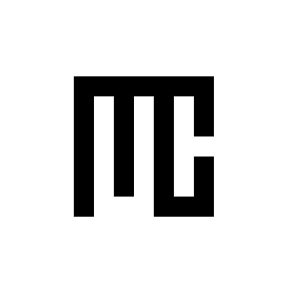 letter MC logo designs free vector