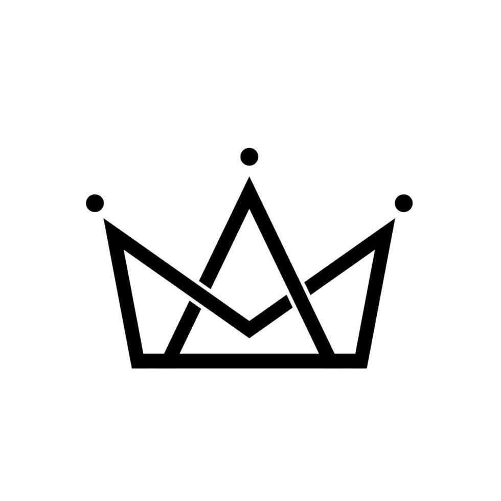 Royal crown vector icon Free Vector
