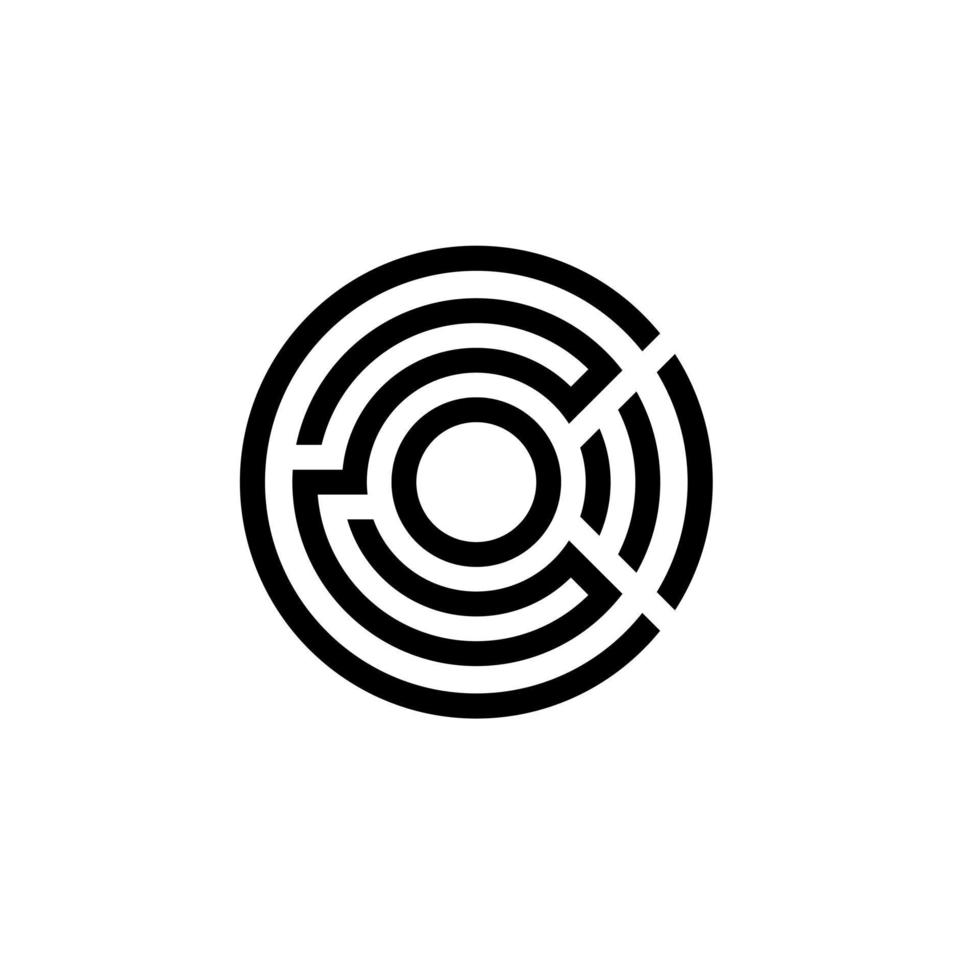 Abstact labyrinth. Educational game for kids. Puzzle for children. Maze conundrum. Find the right path. Vector illustration. Pro Vector