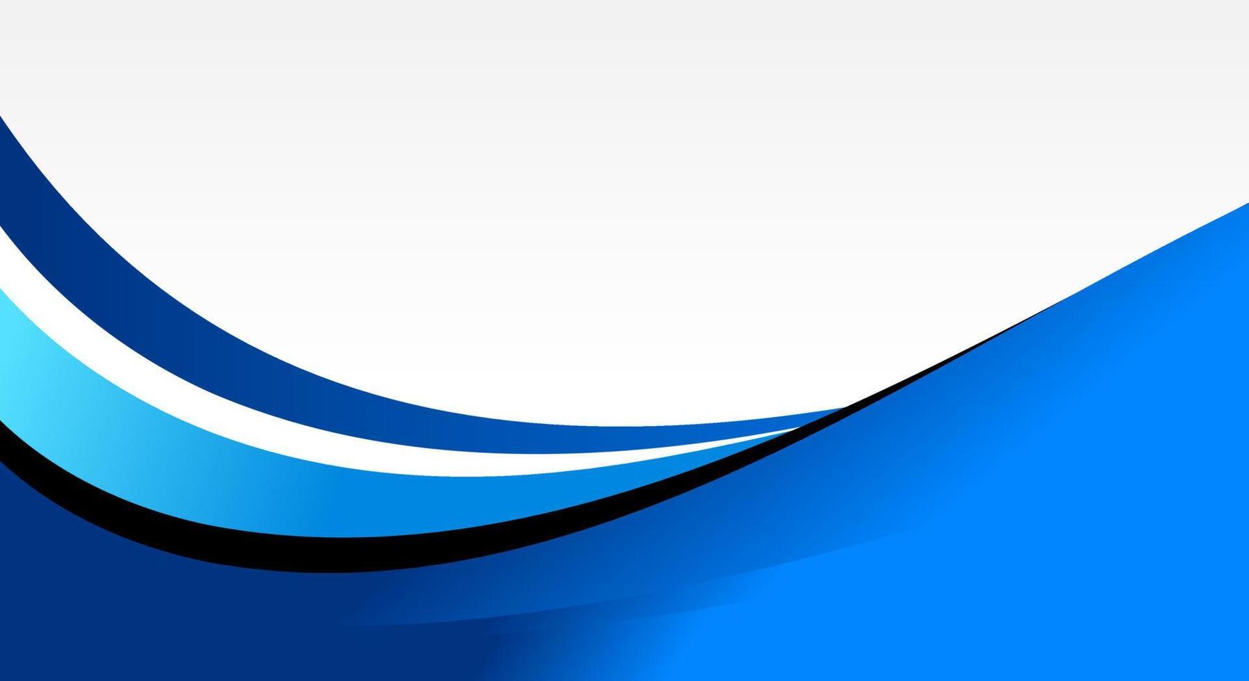 Abstract wave blue background vector