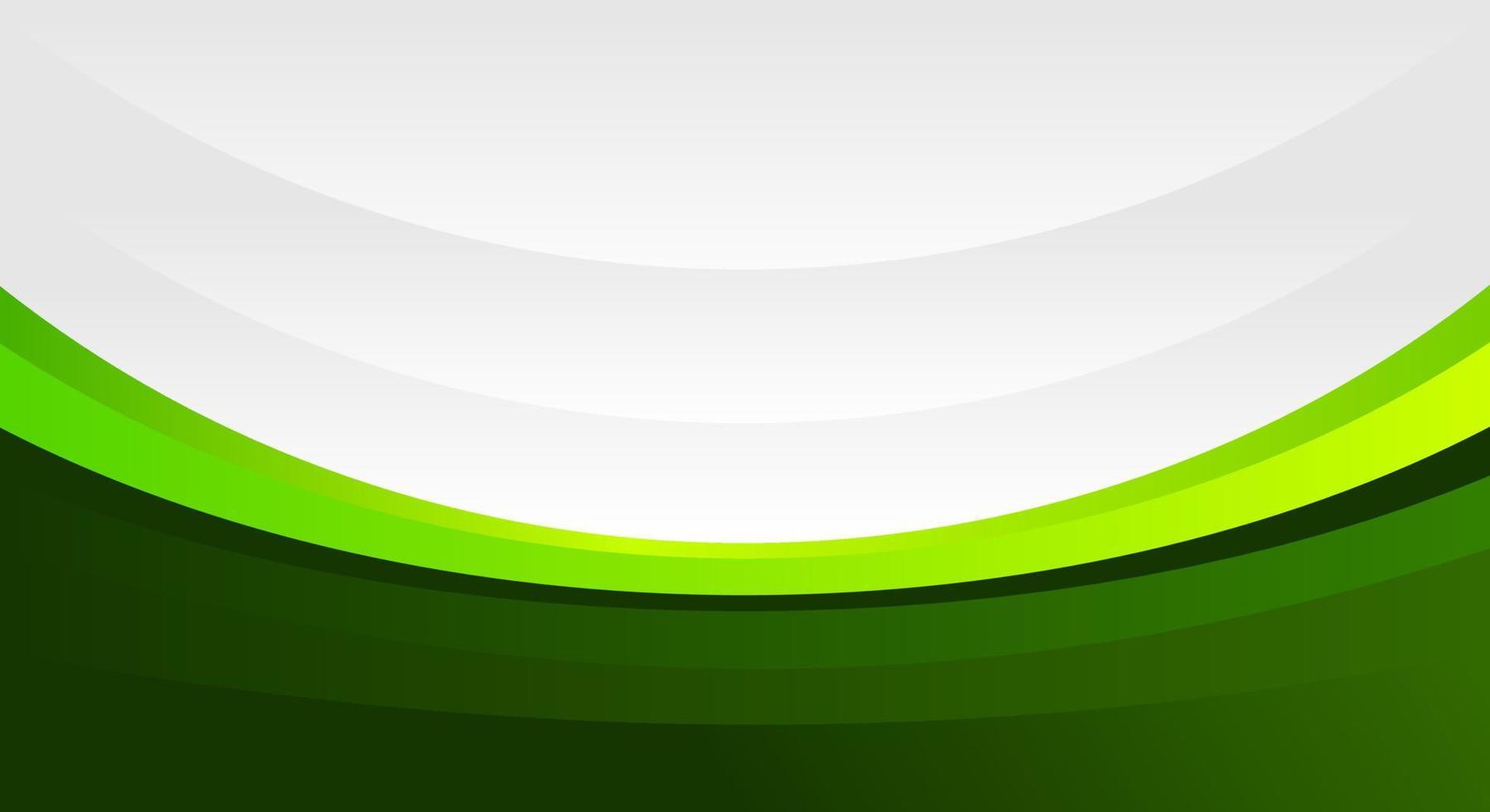 Abstract curve green background vector