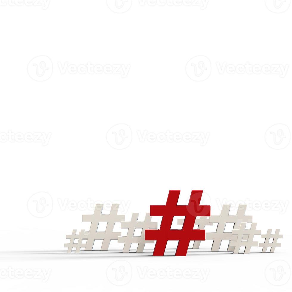 Hashtag icon background. photo