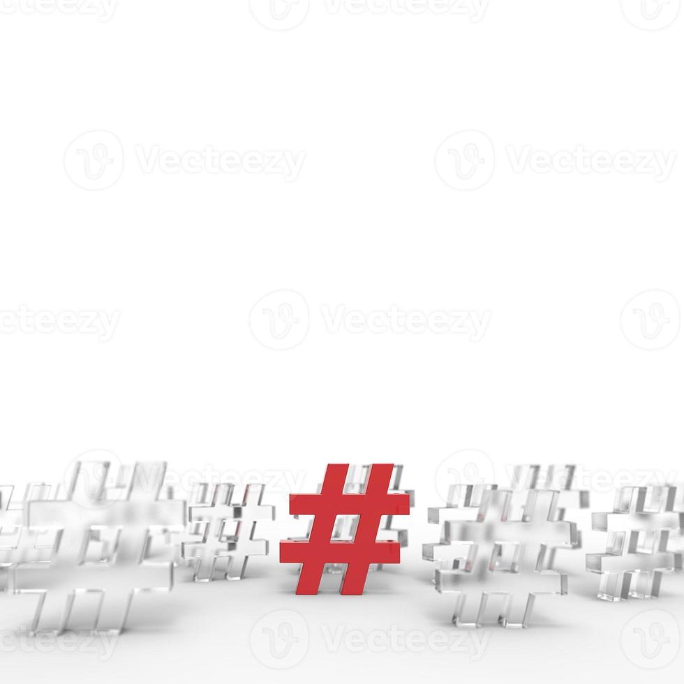 Hashtag icon background. photo